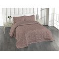 thumbnail image 1 of Ambesonne Floral Boho Design Quilted Bedspread Set 3 Pcs, Autumnal Botany, Twin, Dark Tan Purple, 1 of 4