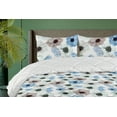 thumbnail image 1 of Ambesonne Floral Boho Down Alternative Quilt Comforter, Cottagecore Flowers, King, Mint Green Deep Sky Blue, 1 of 5