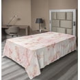 thumbnail image 1 of Ambesonne Floral Boho Flat Bedding Sheet Soft Top Sheet, Dreamy Flowers Romance, Twin, Pale Pink Coral White, 1 of 1