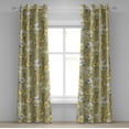 thumbnail image 1 of Ambesonne Floral Boho Grommet Curtain, Japanese Spring Floral, 50"x96", Pale Green Off White, 1 of 1