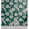 thumbnail image 1 of Ambesonne, Floral Boho Peel & Stick Wallpaper for Home, Art Peony Hummingbird, 13"x36", Jade Green and Ivory, 1 of 5