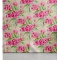 thumbnail image 1 of Ambesonne Floral Boho Peel & Stick Wallpaper for Home, Simple Blooming Roses, 13"x72", Fern Green Hot Pink, 1 of 5