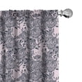 thumbnail image 1 of Ambesonne Floral Curtains, Bindweed Flower Bells Design, Pair of 28"x95", Petrol Blue Mauve, 1 of 5