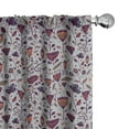 thumbnail image 1 of Ambesonne Floral Curtains, Blossoming Field Art, Pair of 28"x95", Multicolor, 1 of 5