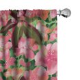 thumbnail image 1 of Ambesonne Floral Curtains, Flowers Botanical Vintage, Pair of 28"x95", Pale Ruby and Sage Green, 1 of 5