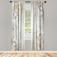thumbnail image 1 of Ambesonne Floral Curtains, Flowers Bouquet Vintage Art, Pair of 28"x84", Beige Pearl, 1 of 2