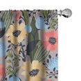 thumbnail image 1 of Ambesonne Floral Curtains, Flowers Meadow Spring Theme, Pair of 28"x84", Dust Coral Multicolor, 1 of 1