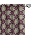 thumbnail image 1 of Ambesonne Floral Curtains, Hand Drawn Petals Dots, Pair of 28"x63", Multicolor, 1 of 5