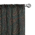thumbnail image 1 of Ambesonne Floral Curtains, Herbs Blooming Stems, Pair of 28"x63", Multicolor, 1 of 5
