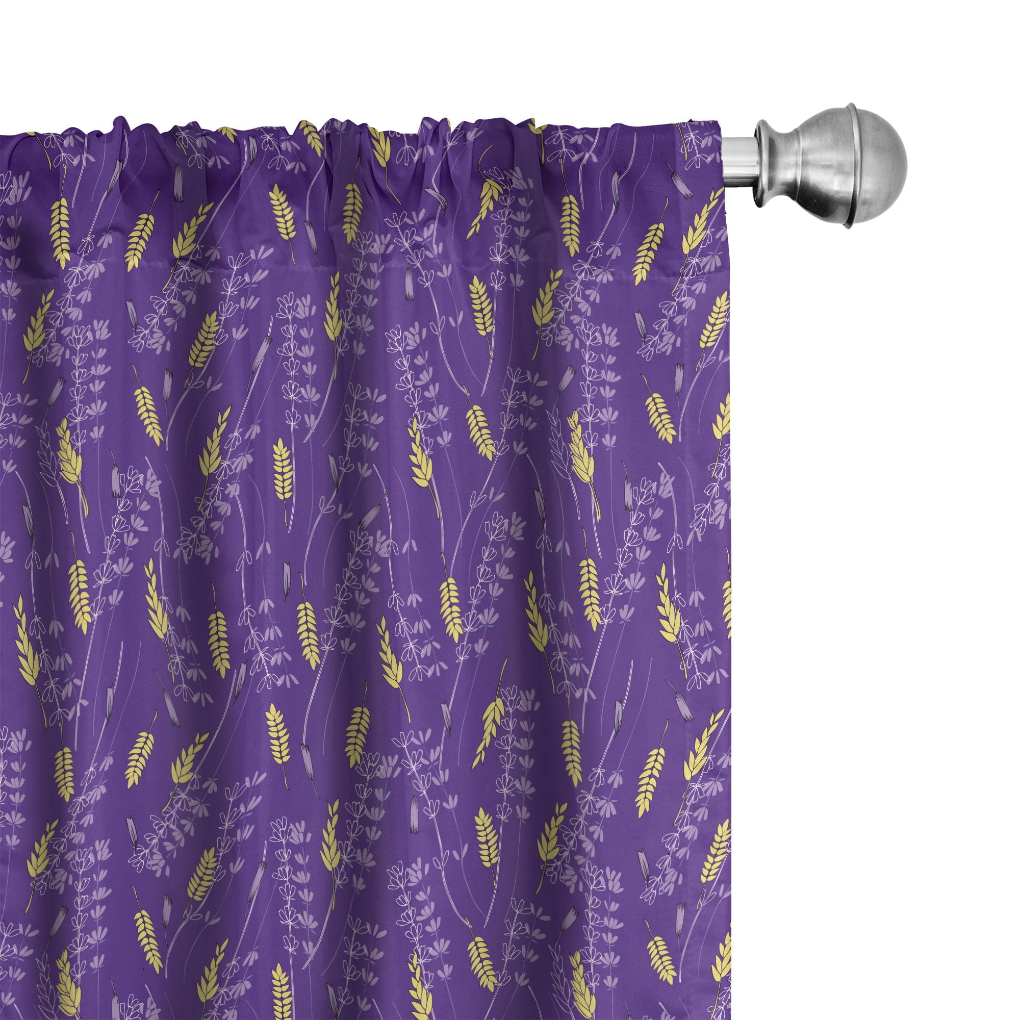Aperturee Lavender Floral Curtains Square Tension Backdrop main image 1