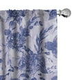 thumbnail image 1 of Ambesonne Floral Curtains, Lilac Dream Hydrangea Art, Pair of 28"x84", Dark Lavender and Violet, 1 of 5