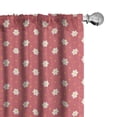 thumbnail image 1 of Ambesonne Floral Curtains, Pattern Daisy, Pair of 28"x95", Pink White Marigold, 1 of 5