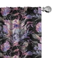 thumbnail image 1 of Ambesonne Floral Curtains, Poppies Leaves Ornament Art, Pair of 28"x84", Pale Lilac Lavender and Grey, 1 of 5