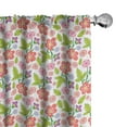 thumbnail image 1 of Ambesonne Floral Curtains, Romance Bouquet Design, Pair of 28"x84", Multicolor, 1 of 5