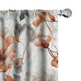 thumbnail image 1 of Ambesonne Floral Curtains, Romantic Melancholic Flowers, Pair of 28"x63", Pale Rust Dust Off White, 1 of 5