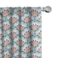 thumbnail image 1 of Ambesonne Floral Curtains, Turkish Boho Pattern, Pair of 28"x63", Multicolor, 1 of 5