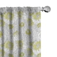 thumbnail image 1 of Ambesonne Floral Curtains, Vintage Chrysanthemum Art, Pair of 28"x84", Pale Avocado Green White, 1 of 4