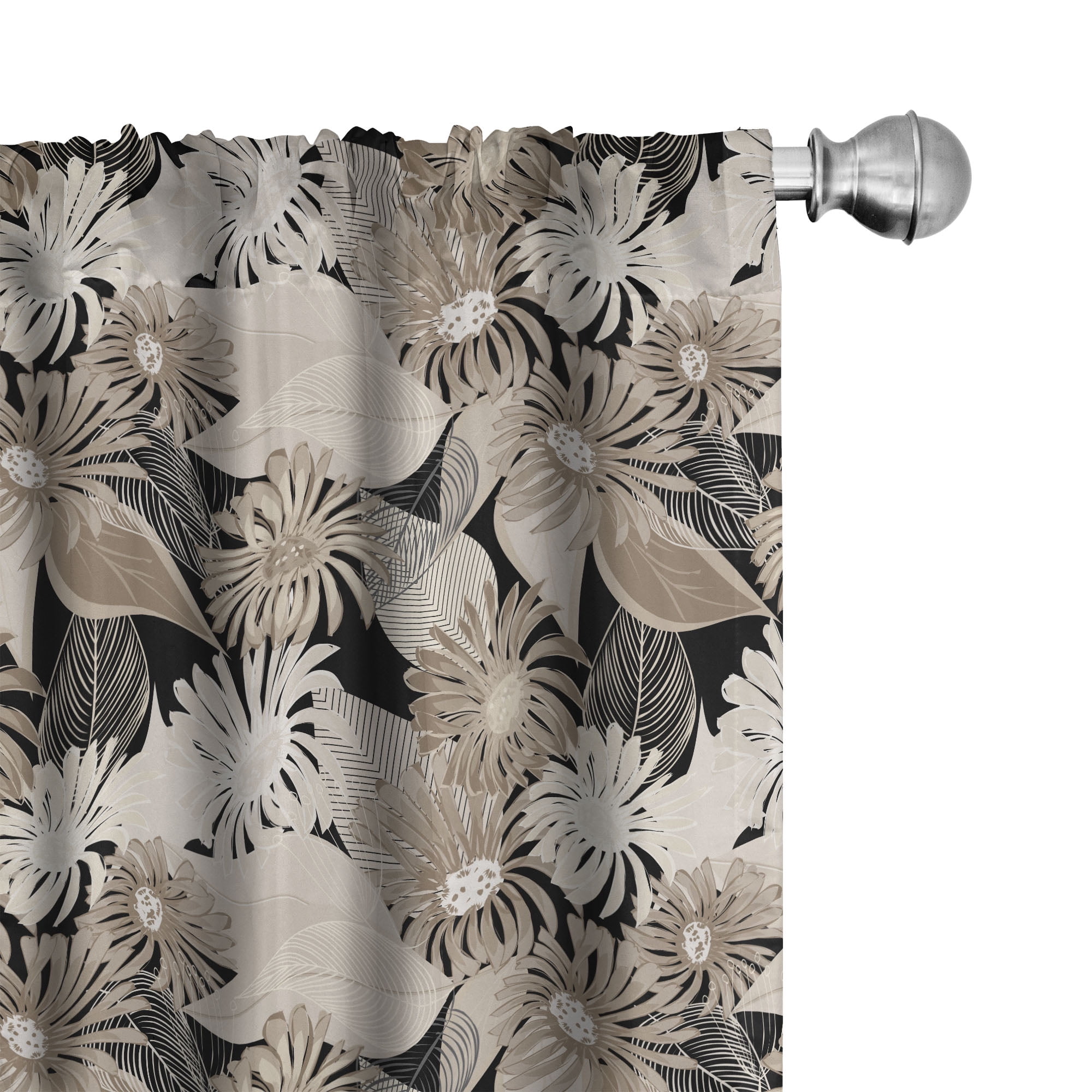 Black and tan curtains store