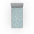 thumbnail image 1 of Ambesonne Floral Design Fitted Sheet, Romantic Anemone Art, Twin XL Size, Almond Green Off White, 1 of 5