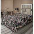 thumbnail image 1 of Ambesonne Floral Design Flat Bedding Sheet Soft Top Sheet, Contemporary Flowers, Twin XL, Laurel Green Blush, 1 of 1