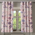 thumbnail image 1 of Ambesonne Floral Design Grommet Curtain, Springtime Flowers, 50"x60", Rose Lavender Maroon, 1 of 1