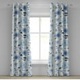 thumbnail image 1 of Ambesonne Floral Design Grommet Curtain, Winter Chrysanthemum, 50"x120", Lavender Blue White, 1 of 1