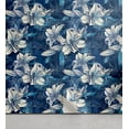 thumbnail image 1 of Ambesonne, Floral Design Peel & Stick Wallpaper for Home, Boho Lily Pattern Art, 13"x36", Dark Sky Blue Champagne, 1 of 5
