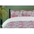 thumbnail image 1 of Ambesonne Floral Down Alternative Quilt Comforter, Overlapped Chamomiles Art, Twin XL, Soft Pink and Lavender, 1 of 1