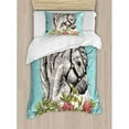 thumbnail image 1 of Ambesonne Floral Duvet Cover Set, 1 of 3