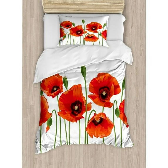 Ambesonne Floral Duvet Cover Set