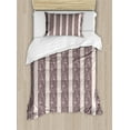 thumbnail image 1 of Ambesonne Floral Duvet Cover Sets, Earthen Toned Autumn, 2-Twin, Dried Rose Warm Taupe, 1 of 4