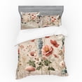thumbnail image 1 of Ambesonne Floral Eucalyptus Bedding Set 4 Pcs, Soft Efflorescent, Queen, Rose Warm Taupe Green, 1 of 2