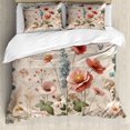 thumbnail image 1 of Ambesonne Floral Eucalyptus Duvet Cover Set, Soft Efflorescent, Calking, Rose Warm Taupe Green, 1 of 6