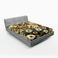 thumbnail image 1 of Ambesonne Floral Eucalyptus Fitted Sheet, Century&nbsp;Modern, Queen Size, Amber Laurel Green, 1 of 3