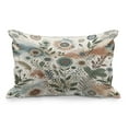 thumbnail image 1 of Ambesonne Floral Eucalyptus Quilted Pillowcover, Tender Garden, 30" x 20", Pale Rose Slate Blue, 1 of 2