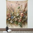 thumbnail image 1 of Ambesonne Floral Eucalyptus Tapestry Wall Hanging, Boho Wild Garden, 40"x60", Rose and Olive Green, 1 of 3