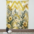 thumbnail image 1 of Ambesonne Floral Eucalyptus Tapestry Wall Hanging, Botanical Chevron, 40"x60", Mustard and Laurel Green, 1 of 3