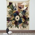 thumbnail image 1 of Ambesonne Floral Eucalyptus Tapestry Wall Hanging, Rustic Seasonal, 40"x60", Eggshell Maroon Green, 1 of 3