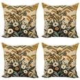 thumbnail image 1 of Ambesonne Floral Eucalyptus Throw Pillow Cover 4 Pack, Century&nbsp;Modern, 18", Amber Laurel Green, 1 of 7