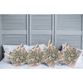 thumbnail image 1 of Ambesonne Floral Eucalyptus Throw Pillow Cover Pack of 4, Boho Wild Abloom, 4 Pcs-16" x 16", Pale Rose Laurel Green, 1 of 5
