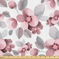 thumbnail image 1 of Ambesonne Floral Fabric by the Yard Upholstery, Flower Sketch Romantic Hues, 10 Yards, Dimgray Dried Rose, 1 of 5
