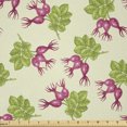 thumbnail image 1 of Ambesonne Floral Fabric by the Yard Microfiber, Repeating Briers Leaves Art, 5 Yards, Dried Rose and Apple Green, 1 of 2