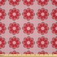 thumbnail image 1 of Ambesonne Floral Fabric by the Yard Microfiber, Rhythmic Abstract Floral, 5 Yards, Pale Pink and Pale Taupe, 1 of 2