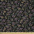 thumbnail image 1 of Ambesonne Floral Fabric by the Yard Microfiber, Romantic Botanical Theme, 1 Yard, Reseda Green Pale Orange, 1 of 4