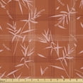 thumbnail image 1 of Ambesonne Floral Fabric by the Yard Microfiber, Scottish Tartan and Flower, 3 Yards, Burnt Orange Blush Rust, 1 of 2