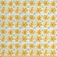 thumbnail image 1 of Ambesonne Floral Fabric by the Yard Upholstery, Abstract Creative Flowers, 10 Yards, Orange Mustard, 1 of 4