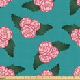 thumbnail image 1 of Ambesonne Floral Fabric by the Yard Upholstery, Begonia Flower Love, 2 Yards, Blush Dark Coral, 1 of 1