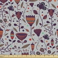thumbnail image 1 of Ambesonne Floral Fabric by the Yard Upholstery, Blossoming Field Art, 1 Yard, Multicolor, 1 of 5