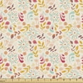 thumbnail image 1 of Ambesonne Floral Fabric by the Yard Upholstery, Botanical Flowers Pattern, 2 Yards, Champagne Multicolor, 1 of 5