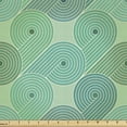 thumbnail image 1 of Ambesonne Floral Fabric by the Yard Upholstery, Clouds Abstract Geometric, 5 Yards, Sea Green Dark Seafoam, 1 of 5
